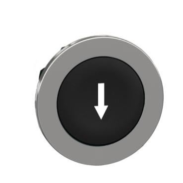 Schneider Electric ZB4FA335 ZB4FA335 Plat, Terugstelbaar (Ø) 30.5 mm ↓ Chroom, Zwart 1 stuk(s)