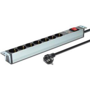Digitus DN-95407 19 inch Stekkerdoos voor patchkast 1 HE Geaarde contactdoos Zwart Digitus DN-95407 19 inch Stekkerdoos voor patchkast 1 HE Geaarde contactdoos Zwart