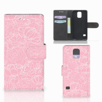 Samsung Galaxy S5 | S5 Neo Hoesje White Flowers - thumbnail
