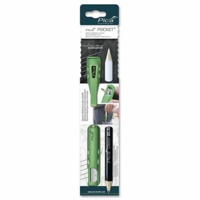 Pica Koker | voor lood-/markeerstift | met spitsmes | met 1 markeerstift Black & Wit | 1 stuk - 505/03 505/03