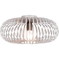 Industriële LED Plafondlamp Rond 40cm - E27 Fitting - Mat Grijs Aluminium - thumbnail