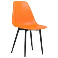 Eetkamerstoelen 4 st PP oranje - thumbnail