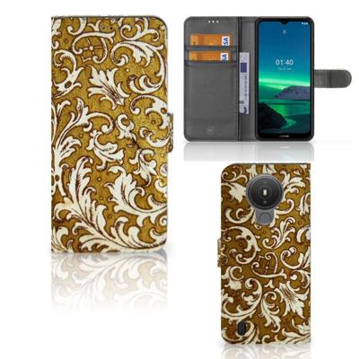Wallet Case Nokia 1.4 Barok Goud Wallet Case Nokia 1.4 Barok Goud