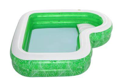 Bestway familiebad rechthoek tropical paradise met zitje, 231cm