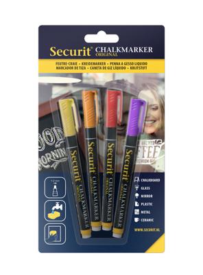 Krijtstift securit sma-100 rond 1-2mm gl or rd ps Krijtstift securit sma-100 rond 1-2mm gl or rd ps