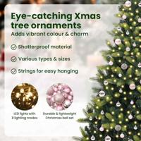 Kunstkerstboom met scharnier 300 LEDs Groen 240 cm PVC en PE - thumbnail