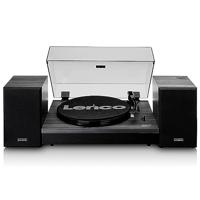 Platenspeler met Bluetooth® en twee externe luidsprekers Zwart - thumbnail