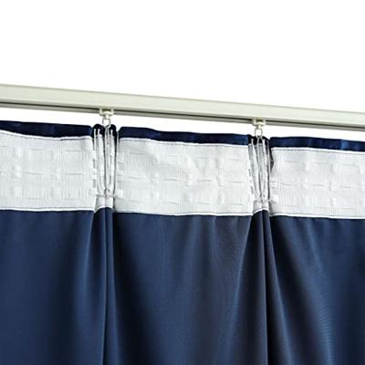 Gordijnen verduisterend 2 st met haken 140x225 cm fluweel blauw