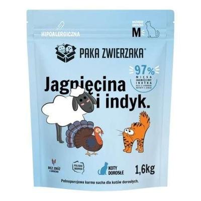 PAKA ZWIERZAKA Lamb and turkey M - droog kattenvoer - 1,6kg