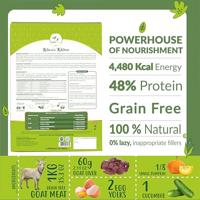 Nature's Kitchen Complete and Balanced Grain Free Cat Food: Goat Recipe (250g/8.82oz) - Pack of 2 (250g X 2= 500g) - thumbnail