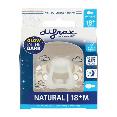 Difrax Fopspeen Natural 18+ Maanden - Glow in the Dark