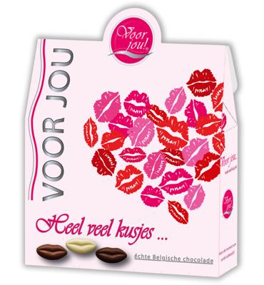 Cadeaudoosje veel kusjes 100 Gram