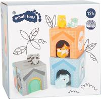 Small Foot - stapeltoren met bosdieren pastel, 10dlg. - thumbnail