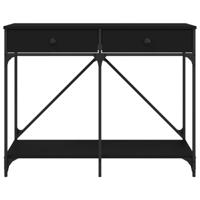 Wandtafel 100x39x78,5 cm bewerkt hout zwart - thumbnail