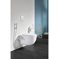 GROHE Tempesta-F Trigger Spray 30 Handdoucheset - 1 straalsoort - rond - met houder - met geïntegreerde hoekstopkraan - gladde slang - 125cm - chroom 26358000 - thumbnail