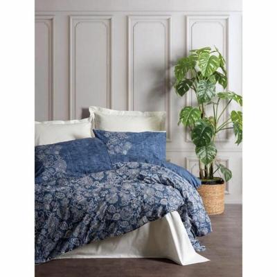 Beddengoedset - 1 dekbedovertrek 220 x 240 cm + 2 kussenslopen 60 x 60 cm - 100% katoen - Blauw