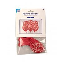 Latexballonnen rood 40-jarig jubileum (6st) - thumbnail