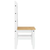 Eetkamerstoelen 2 st Corona 42x47x107 cm grenenhout wit - thumbnail