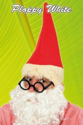 Kabouter baard wit krul