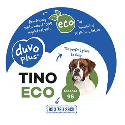 duvoplus, Sleeper Tino 80 ECO 80x60x25cm Zwart, voor Hygiëne, Zwart, Hond