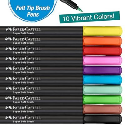 Faber Castell FC-116451 Black Edition Brushpennen 10 Stuks