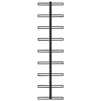 Wijnrek voor 9 flessen wandmontage ijzer zwart - thumbnail