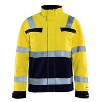 Blåkläder Multinorm jack. Ongevoerd 40871514 | High-Vis Geel/Marineblauw | Maat XS - 7330509552506 - thumbnail