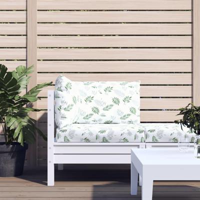 VidaXL Palletkussens 3 st bladpatroon oxford stof VidaXL Palletkussens 3 st bladpatroon oxford stof
