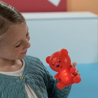 Jiggly Pets Gummymals Gummy Bear 12 cm + Licht en Geluid Rood - thumbnail