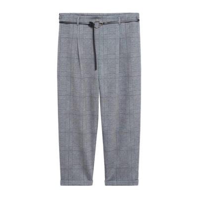 Violeta by Mango geruite slim fit pantalon grijs Violeta by Mango geruite slim fit pantalon grijs