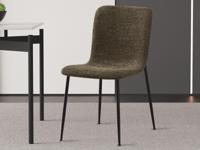 Stoel ALIBABA bouclé stof groen - thumbnail