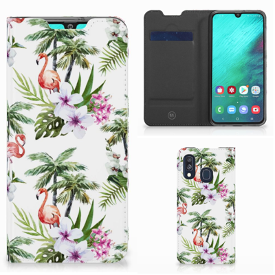 Samsung Galaxy A40 | Hoesje maken | Flamingo Palms