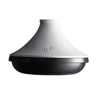 Emile Henry Tajine Delight - Zwart / Wit - Geschikt voor inductie - ø 33.5 cm / 4 liter - thumbnail