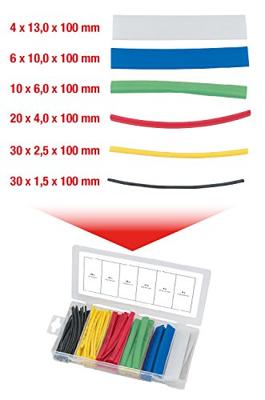 KS Tools 970.0540 Krimpkous assortiment Bont Krimpverhouding:2:1 100 onderdelen