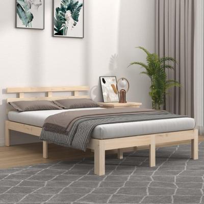 Bedframe massief hout 140x190 cm