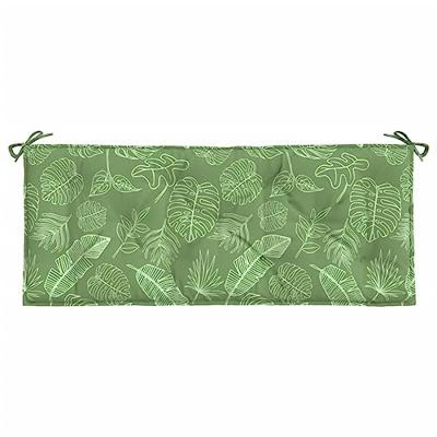 VidaXL Tuinbankkussen bladpatroon 120x50x7 cm stof