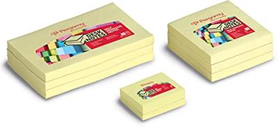 Pergamy notes 7,6x12,7cm geel 12st Pergamy notes 7,6x12,7cm geel 12st