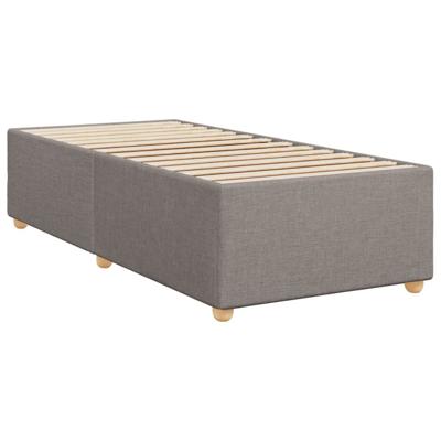 Boxspring met matras stof taupe 90x190 cm
