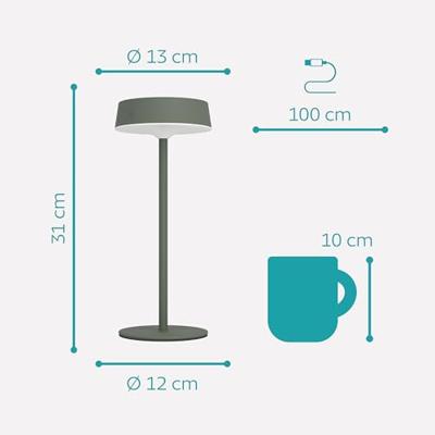 Eglo Strakke tafellampSimeri hybride groen - 75878