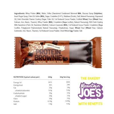 Mountain Joe&apos;s Protein Brownie Chocolate Caramel (10 x 60 g)