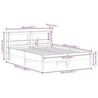 Bedframe zonder matras massief grenenhout 160x200 cm - thumbnail