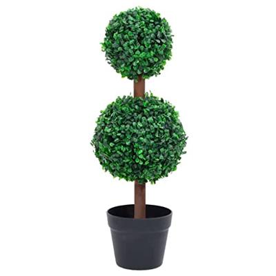 VidaXL Kunstplant met pot buxus bolvorming 60 cm groen