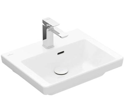 Fontein Villeroy & Boch Subway 3.0 Met CeramicPlus Met Overloop 50x40x14.5 cm Stone White Villeroy & Boch
