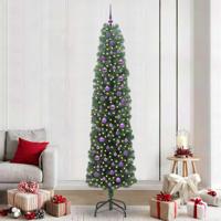 VidaXL Kunstkerstboom groen 240 cm pvc en staal en kunststof - thumbnail