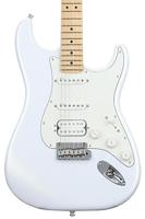 Fender Juanes Stratocaster MN Luna White Satin elektrische gitaar met deluxe koffer - thumbnail