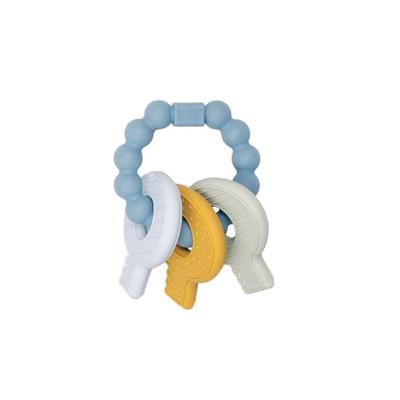 Little Dutch bijtring siliconen sleutelbos blauw