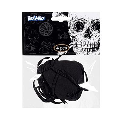 Boland ooglapjes piraat, 4st.