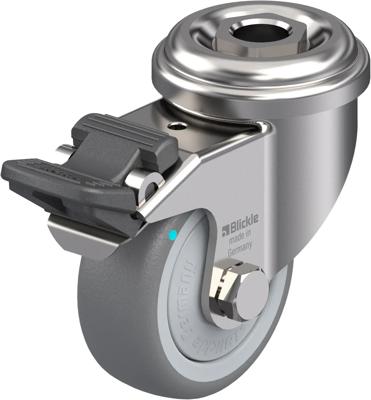 Blickle LRXA-TPA 50KFD-FI Zwenkwiel met rem Wieldiameter: 50 mm Draagvermogen (max.): 50 kg 1 stuk(s)