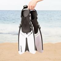 Duikbril met Snorkel en Zwemvliezen AquaSport Zwart Volwassenen (2 Stuks) - thumbnail