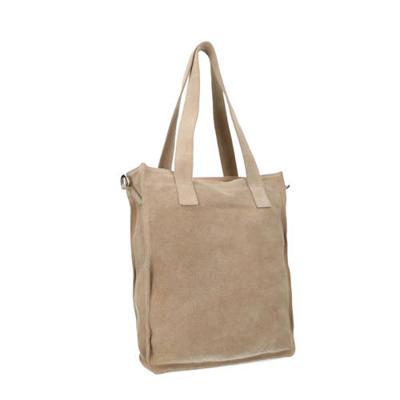 Mrs Keizer by Manfield suède shopper beige